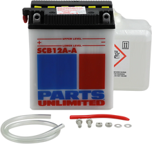 Load image into Gallery viewer, Parts unlimited Battery - YB12A-A with Sensor SCB12A-A-FP - Main Product View