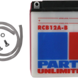 Load image into Gallery viewer, Parts unlimited Battery - YB12A-B CB12A-B - Side View