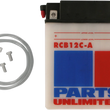 Load image into Gallery viewer, Parts unlimited Battery - YB12C-A CB12C-A - Back View