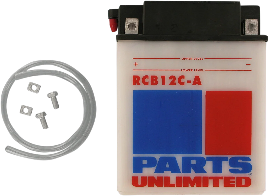 Parts unlimited Battery - YB12C-A CB12C-A - Back View