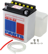 Load image into Gallery viewer, Parts unlimited Battery - YB14-A2 CB14-A2-FP - Main Product View