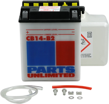 Load image into Gallery viewer, Parts unlimited Battery - YB14-B2 CB14-B2-FP - Main Product View