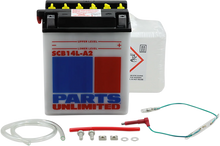 Load image into Gallery viewer, Parts unlimited Battery - YB14L-A2 with Sensor SCB14L-A2-FP - Main Product View