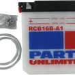 Load image into Gallery viewer, Parts unlimited Battery - YB16BA1 CB16B-A1 - Back View