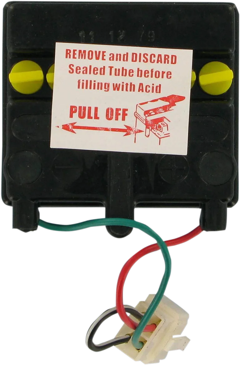 Parts unlimited Battery - YB2.5LC-1 CB2.5L-C1 - Back View