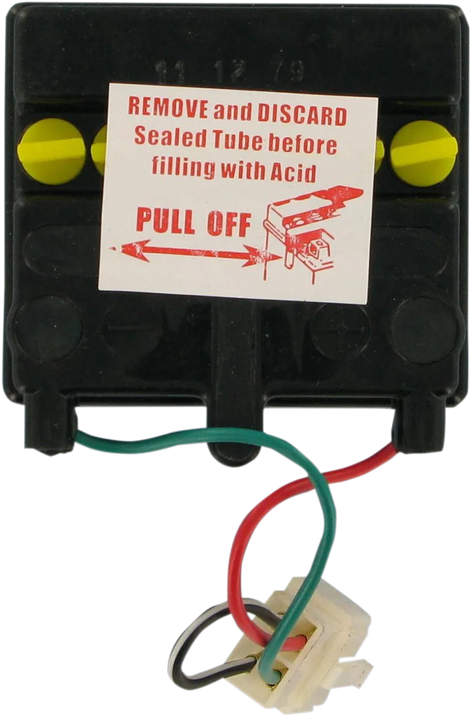 Parts unlimited Battery - YB2.5LC-1 CB2.5L-C1 - Back View