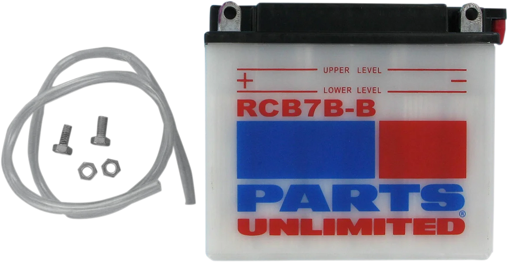 Parts unlimited Battery - YB7B-B CB7B-B - Back View
