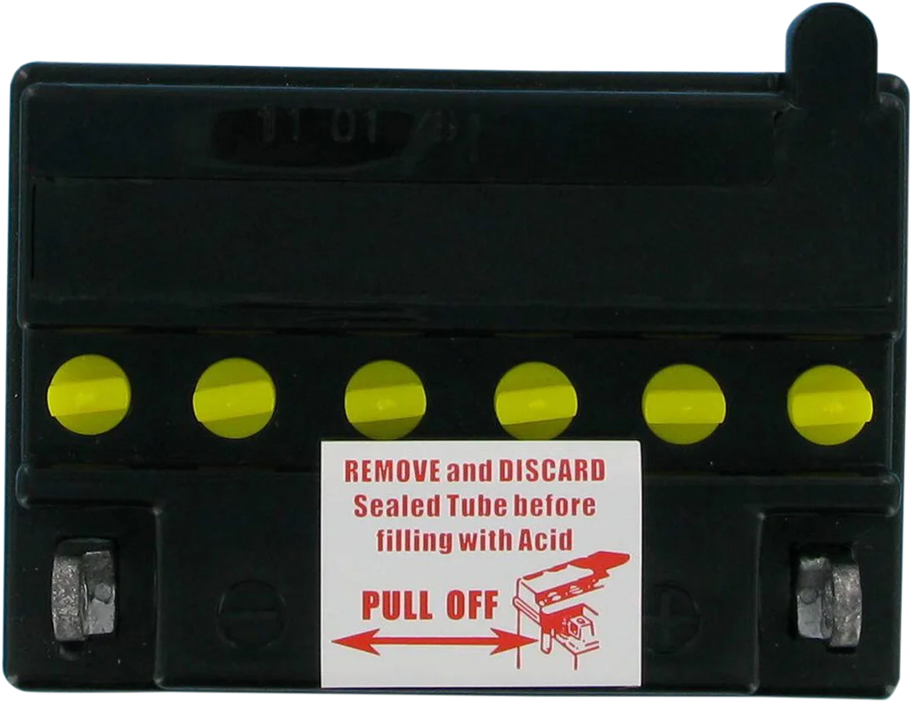 Parts unlimited Battery - YB7C-A CB7C-A - Back View