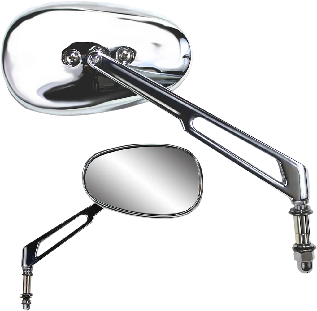 Parts unlimited Billet Chrome Mirror 17045 - Side View