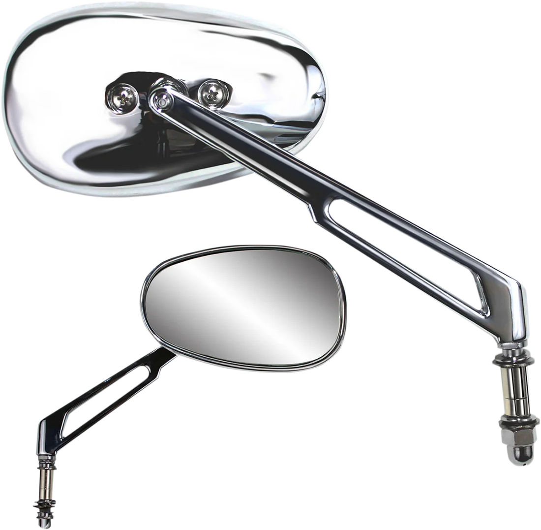 Parts unlimited Billet Chrome Mirror 17059 - Side View