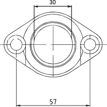 Load image into Gallery viewer, Parts unlimited Carburetor Mounting Flange fits Polaris - Side View