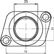 Load image into Gallery viewer, Parts unlimited Carburetor Mounting Flange fits Polaris - Side View