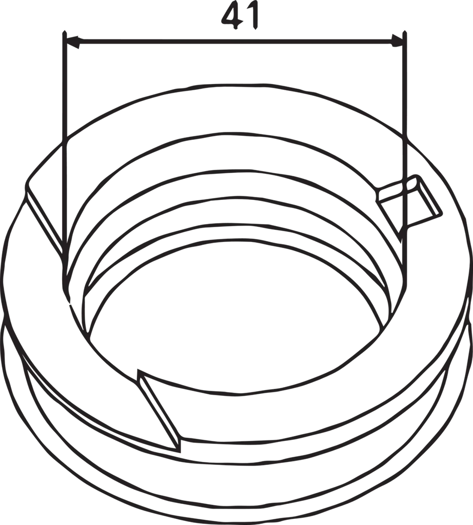 Parts unlimited Carburetor Mounting Flange fits Ski-Doo - Side View