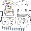 Load image into Gallery viewer, Parts unlimited Carburetor Repair Kit - Polaris 26-1850 - Main Product View
