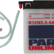 Load image into Gallery viewer, Parts unlimited Conventional Battery 12N5.5-4A - Main Product View