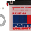 Load image into Gallery viewer, Parts unlimited Conventional Battery 12N7-4A - Main Product View