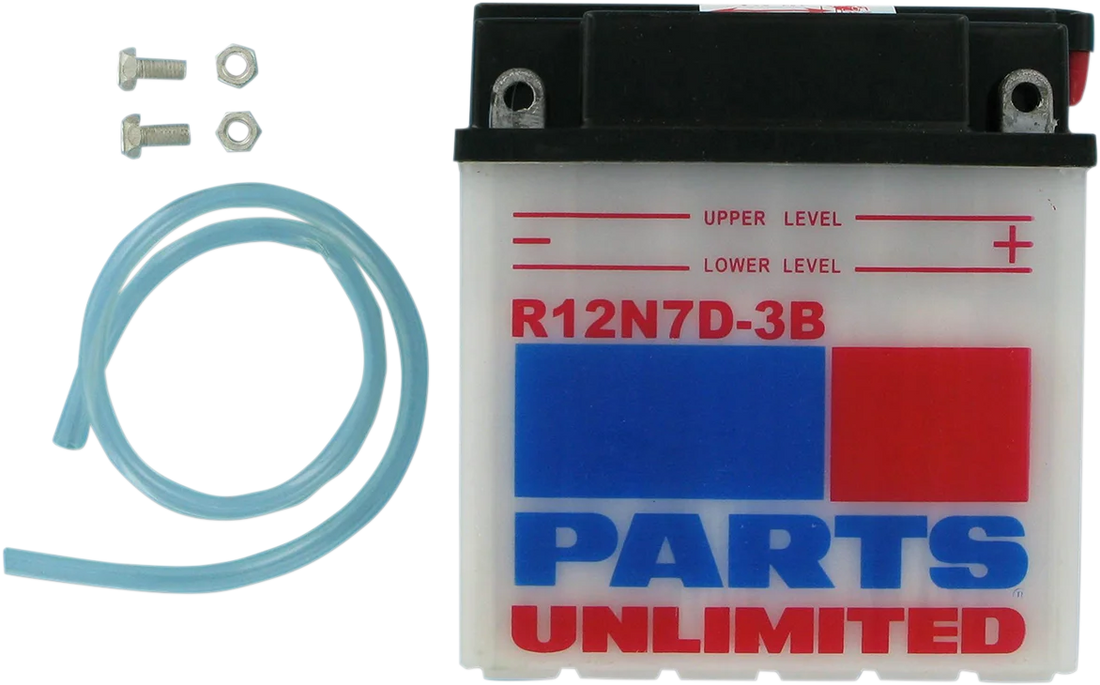 Parts unlimited Conventional Battery 12N7D-3B - Side View