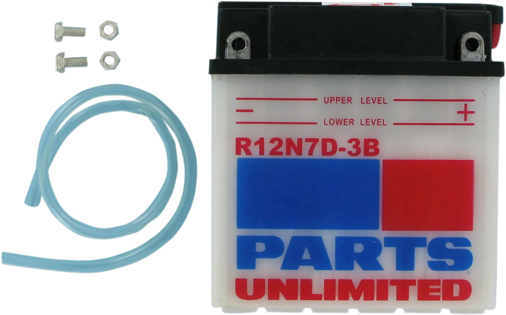 Parts unlimited Conventional Battery 12N7D-3B - Side View