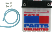 Load image into Gallery viewer, Parts unlimited Conventional Battery 12N7D-3B - Side View