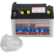 Load image into Gallery viewer, Parts unlimited Conventional Battery 6CB112D - Main Product View