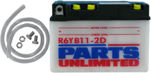 Load image into Gallery viewer, Parts unlimited Conventional Battery 6CB112D - Side View