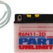 Load image into Gallery viewer, Parts unlimited Conventional Battery 6N112D - Side View