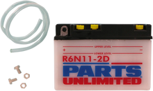 Load image into Gallery viewer, Parts unlimited Conventional Battery 6N112D - Side View