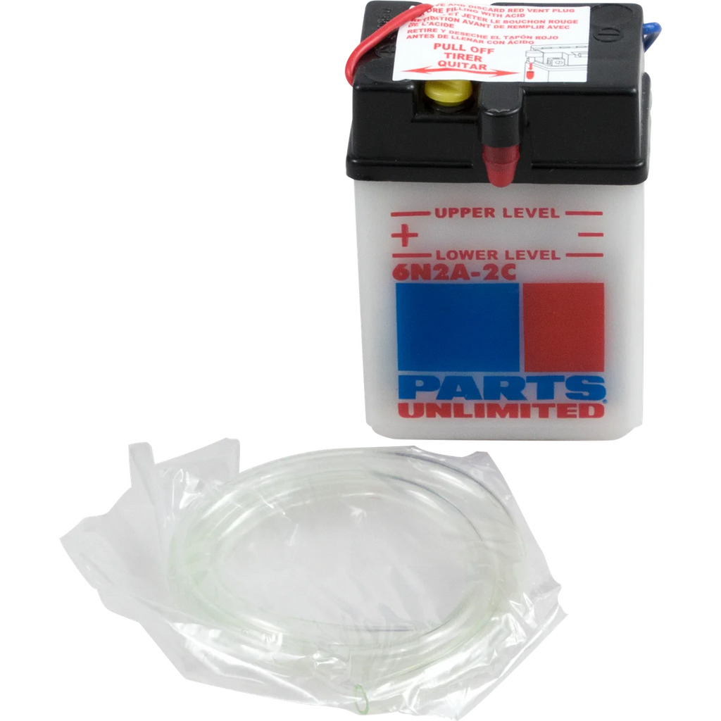Parts unlimited Conventional Battery 6N2A2C - Side View