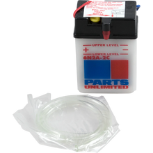 Load image into Gallery viewer, Parts unlimited Conventional Battery 6N2A2C - Side View