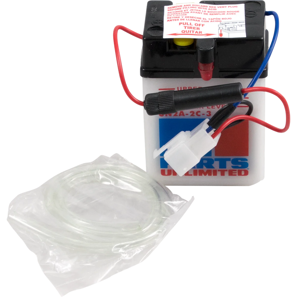 Parts unlimited Conventional Battery 6N2A2C3 - Side View