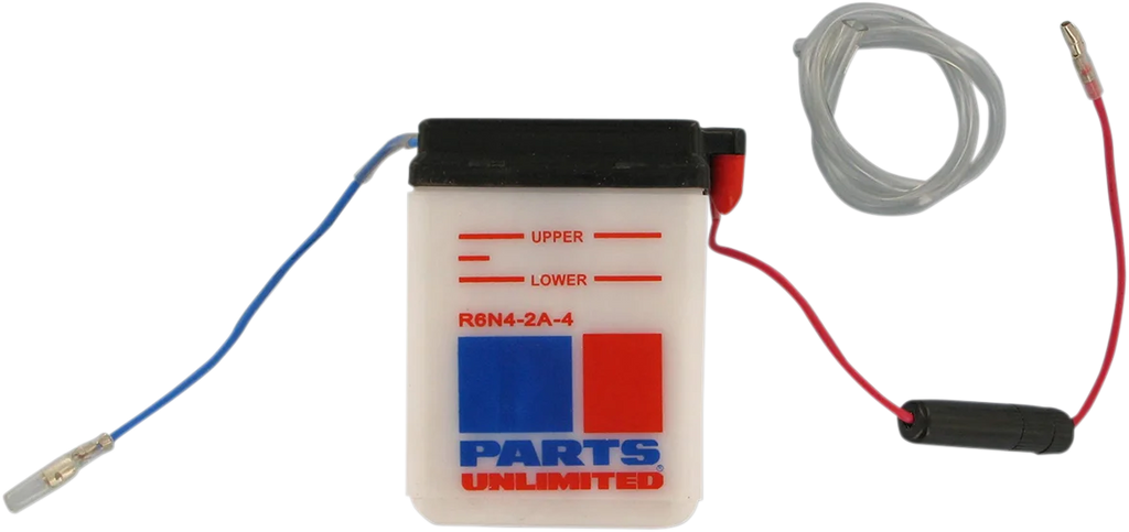 Parts unlimited Conventional Battery 6N4-2A-4 - Side View