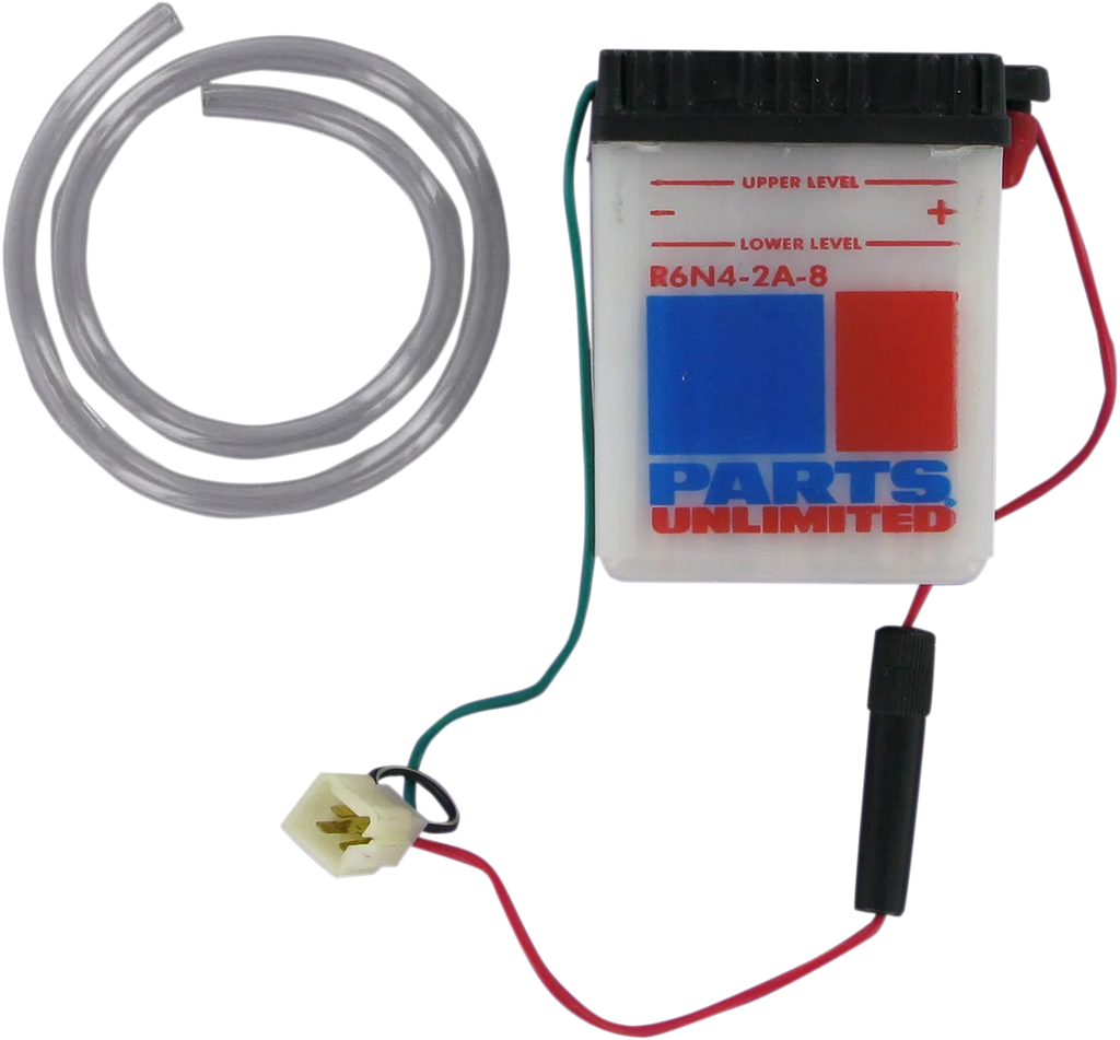 Parts unlimited Conventional Battery 6N42A8 - Back View