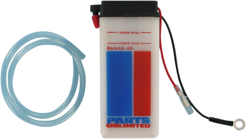 Parts unlimited Conventional Battery 6N4A4D - Back View