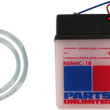 Load image into Gallery viewer, Parts unlimited Conventional Battery 6N4C1B - Back View