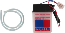 Load image into Gallery viewer, Parts unlimited Conventional Battery 6N4C1B - Back View