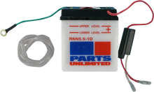 Load image into Gallery viewer, Parts unlimited Conventional Battery 6N5.5-1D - Main Product View