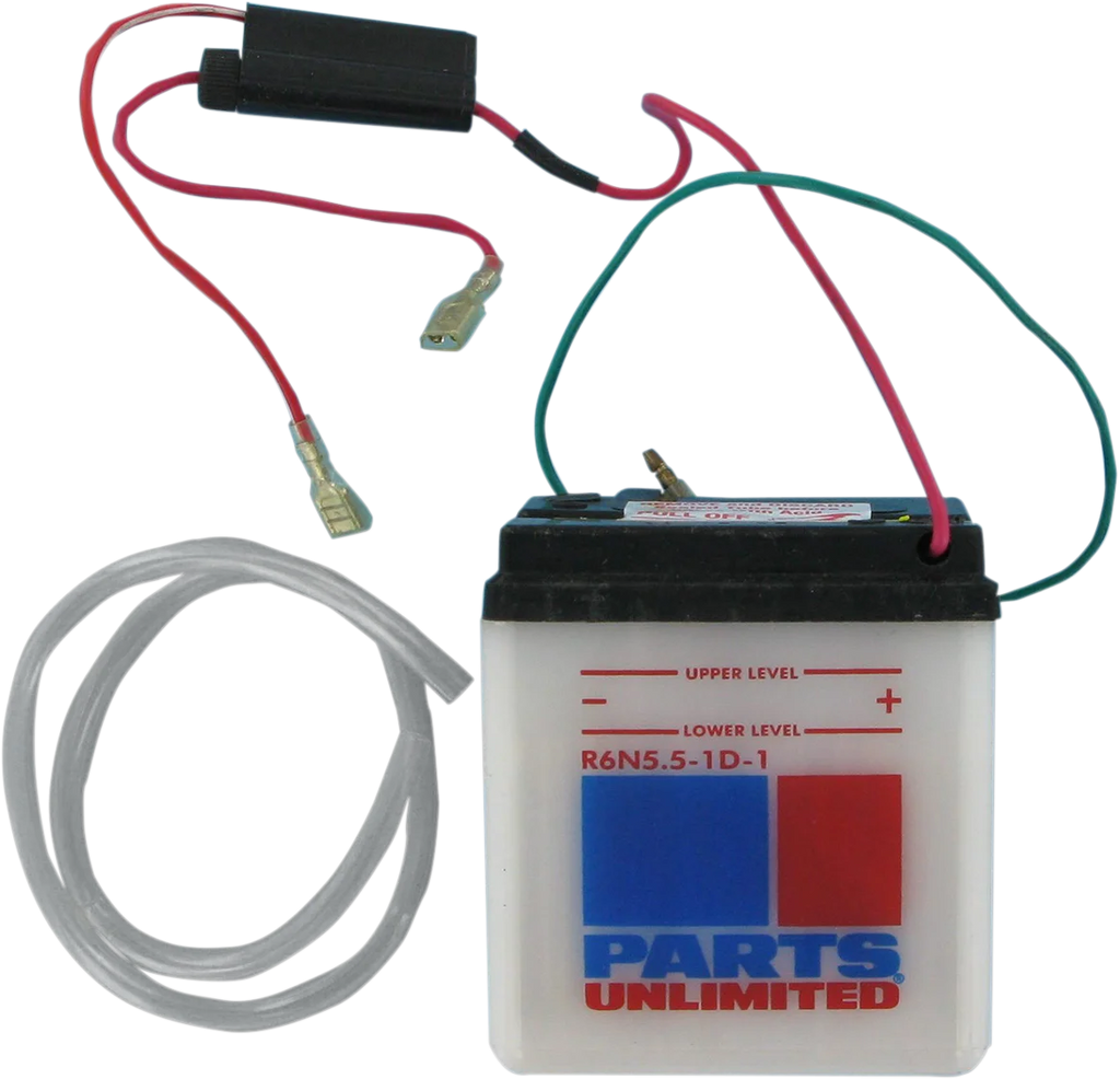 Parts unlimited Conventional Battery 6N551D1 - Side View