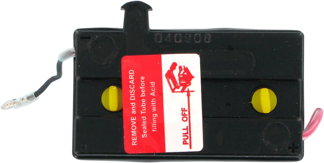 Parts unlimited Conventional Battery 6N6-1D-2 - Side View