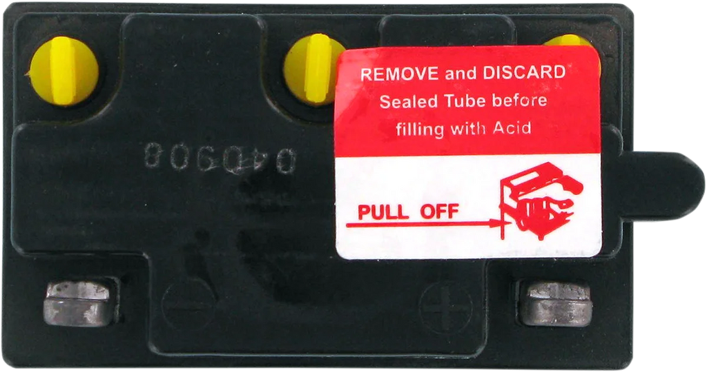 Parts unlimited Conventional Battery 6N6-3B-1 - Side View