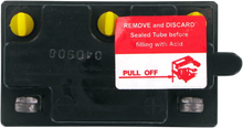 Load image into Gallery viewer, Parts unlimited Conventional Battery 6N6-3B-1 - Side View