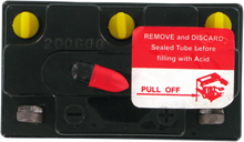 Load image into Gallery viewer, Parts unlimited Conventional Battery 6N6-3B - Side View