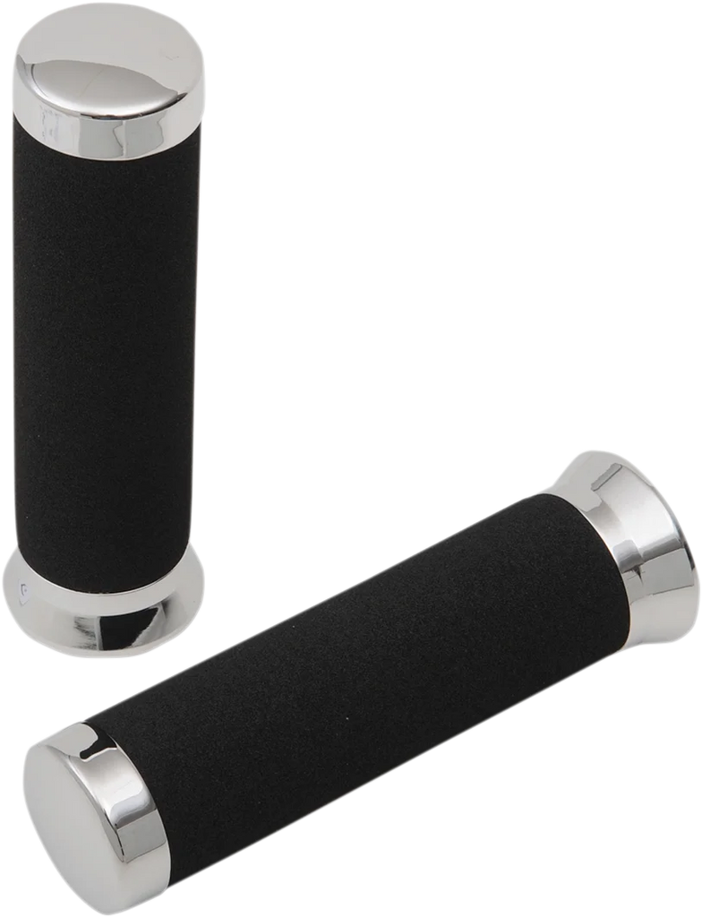 Parts unlimited Grips - Foam - 7/8" - 150 mm - Chrome - Main Product View