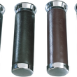 Load image into Gallery viewer, Parts unlimited Grips - Leather - Black 45-1122B-BC324 - Main Product View