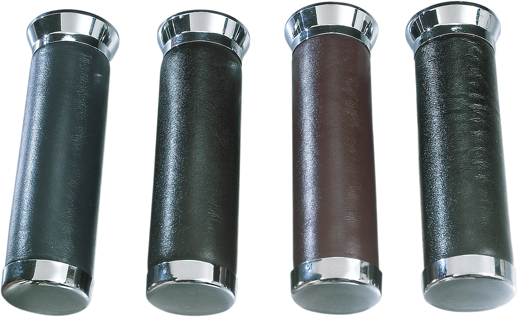 Parts unlimited Grips - Leather - Black 45-1122B-BC324 - Main Product View