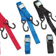 Load image into Gallery viewer, Parts unlimited Heavy-Duty Cam Buckle Tie-Downs - 1-1/2" x 6' - Black TD0030 - Side View