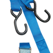 Load image into Gallery viewer, Parts unlimited Heavy-Duty Cam Buckle Tie-Downs - 1-1/2" x 6' - Blue TD0020 - Main Product View