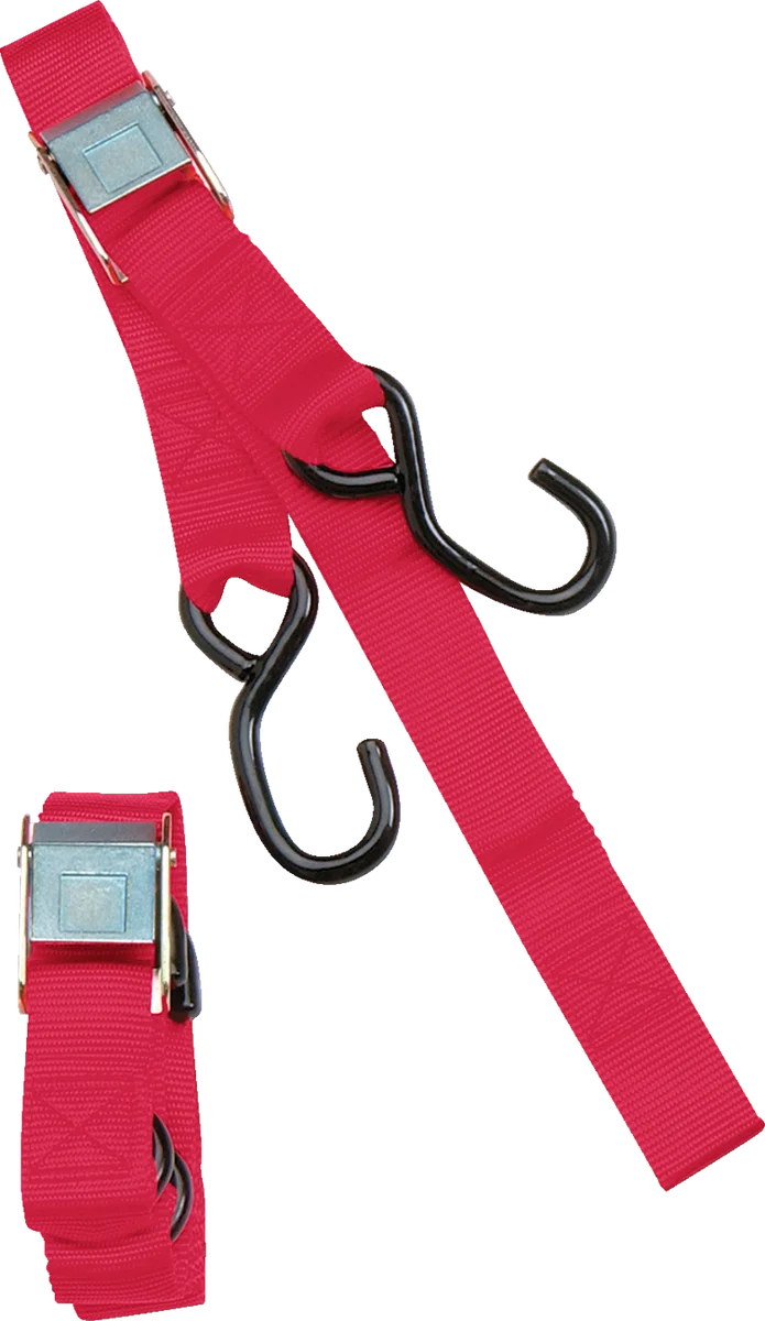Parts unlimited Heavy-Duty Cam Buckle Tie-Downs - 1-1/2" x 6' - Blue TD0020 - Detail View