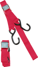 Load image into Gallery viewer, Parts unlimited Heavy-Duty Cam Buckle Tie-Downs - 1-1/2" x 6' - Red TD0010 - Detail View