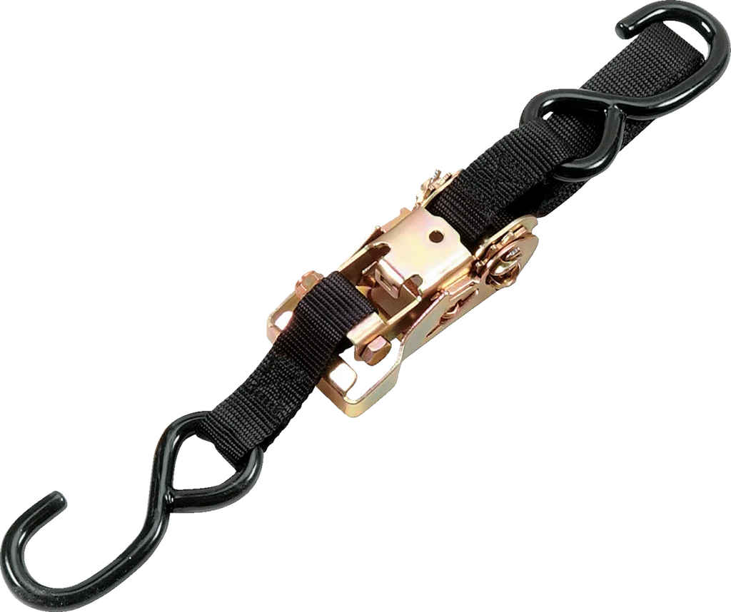 Parts unlimited Heavy-Duty Ratchet Tie-Down - 1-1/2" x 6' - Black - Main Product View
