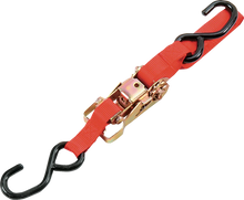 Load image into Gallery viewer, Parts unlimited Heavy-Duty Ratchet Tie-Down - 1-1/2" x 6' - Red - Main Product View